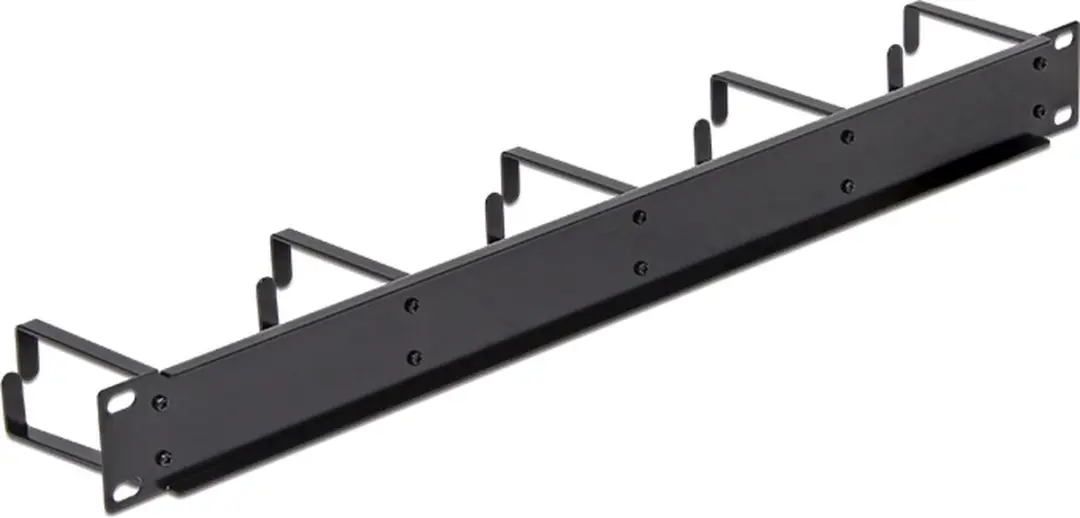 Delock 19'' Kabelmanagementpaneel - Zwart