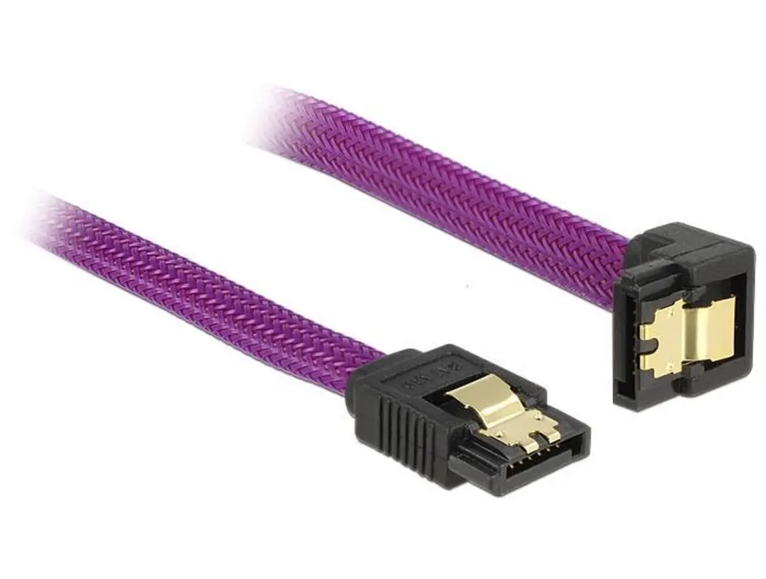 Delock SATA Datakabel 6 Gbit/s - Paars - 0,30m