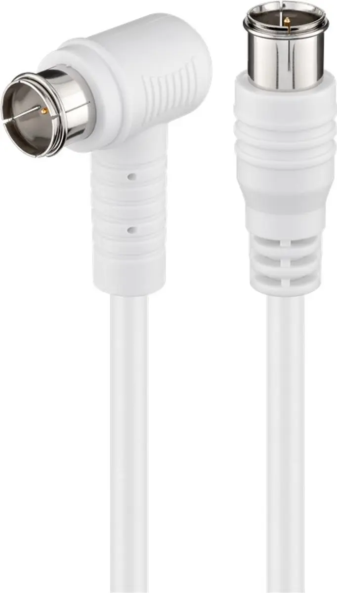Goobay 67350 Coaxkabel 5m F-plug - Wit