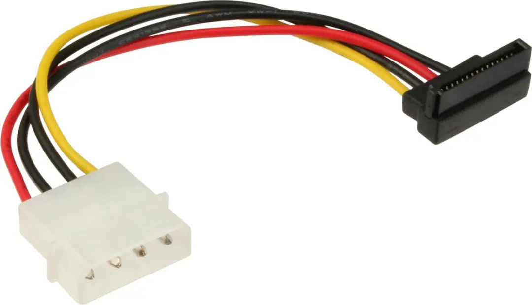 InLine Molex SATA Haaks Adapter 0,15m