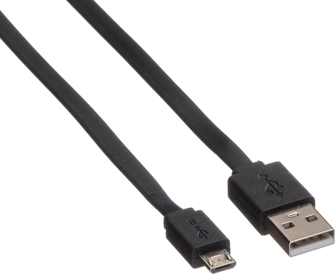 Roline USB A naar Micro USB Kabel 1m - Zwart