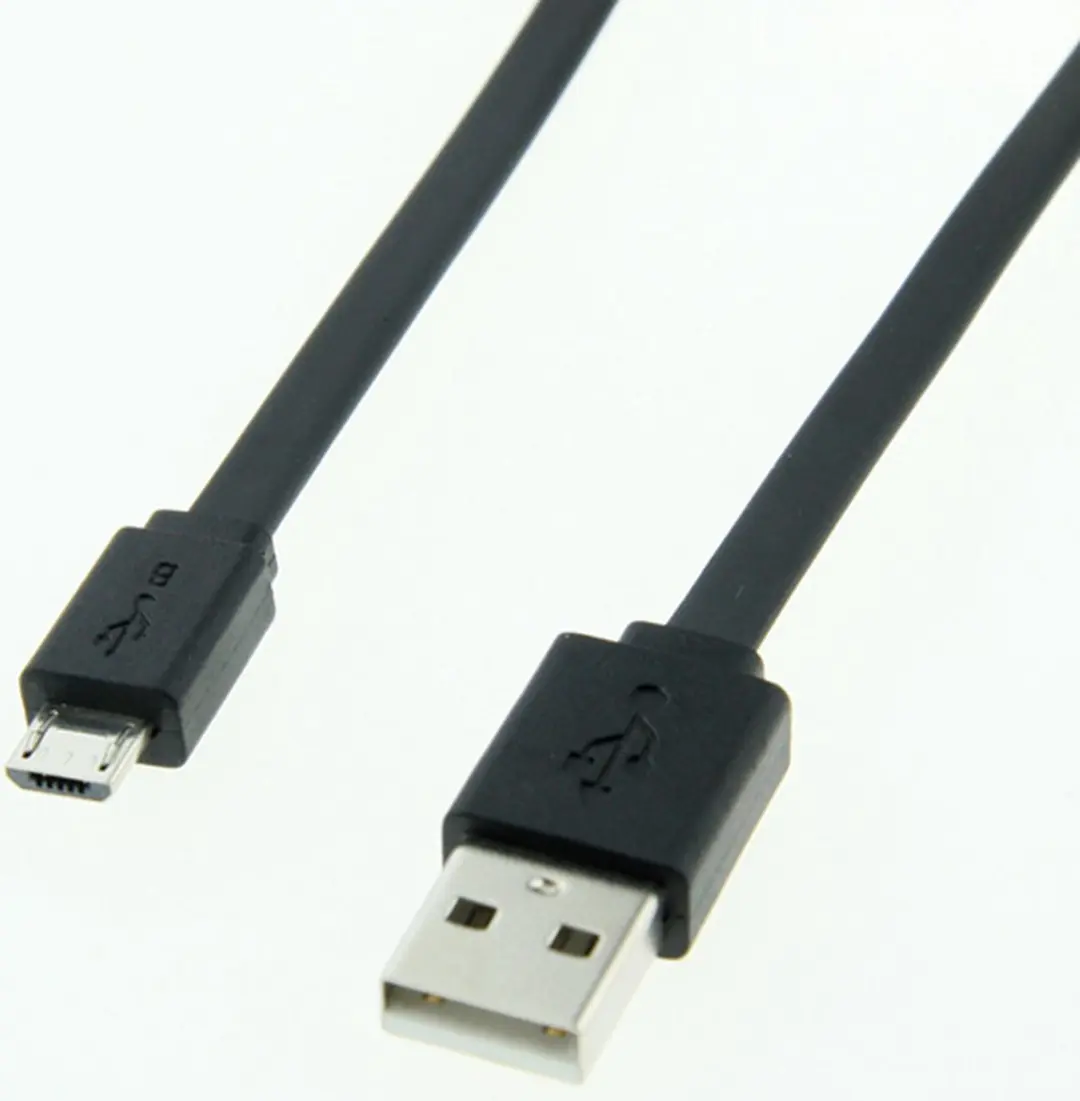 Roline USB A naar Micro USB Kabel 1m - Zwart