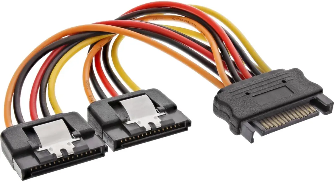 InLine SATA Y-kabel 0,15m