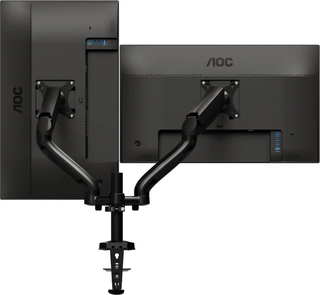 AOC AD110D0 Dual Arm 68,6 cm (27") Zwart