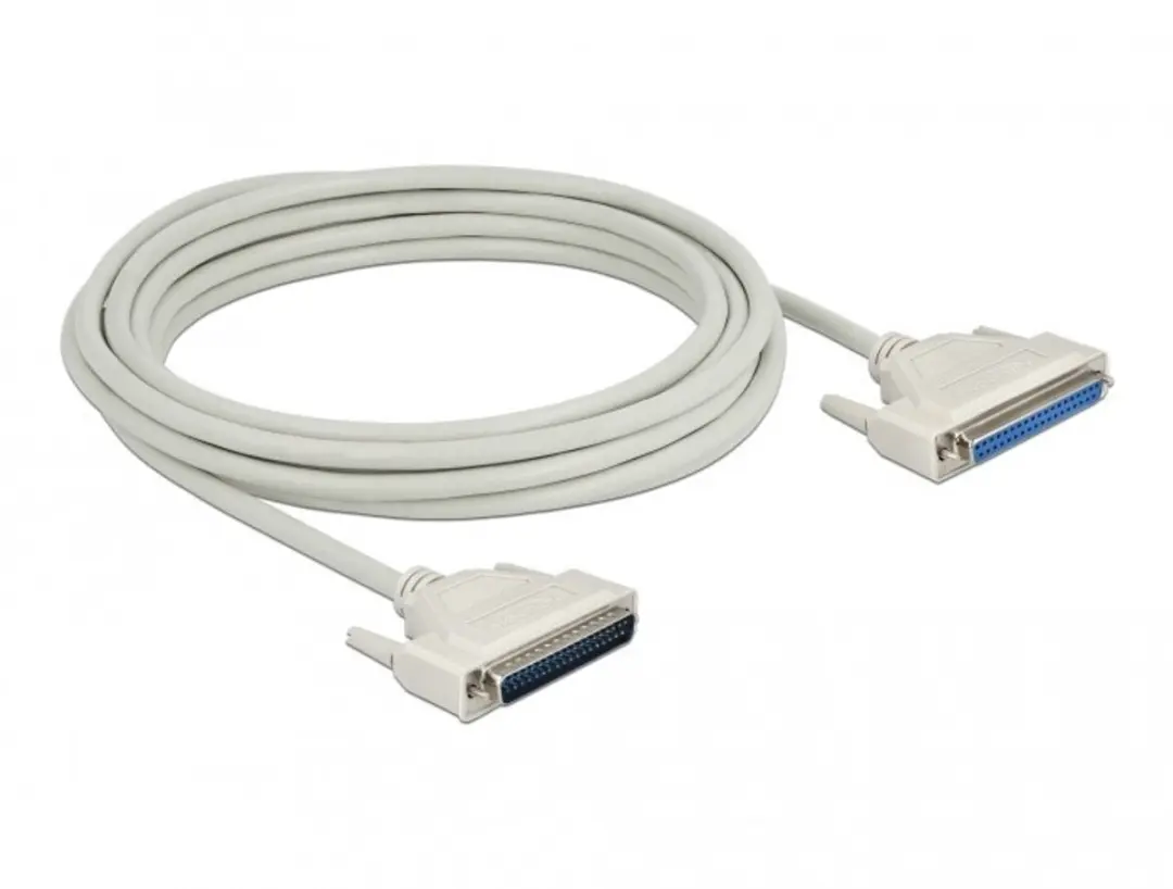 Delock D-Sub 37 Male Naar Female Seriekabel 5m - Beige