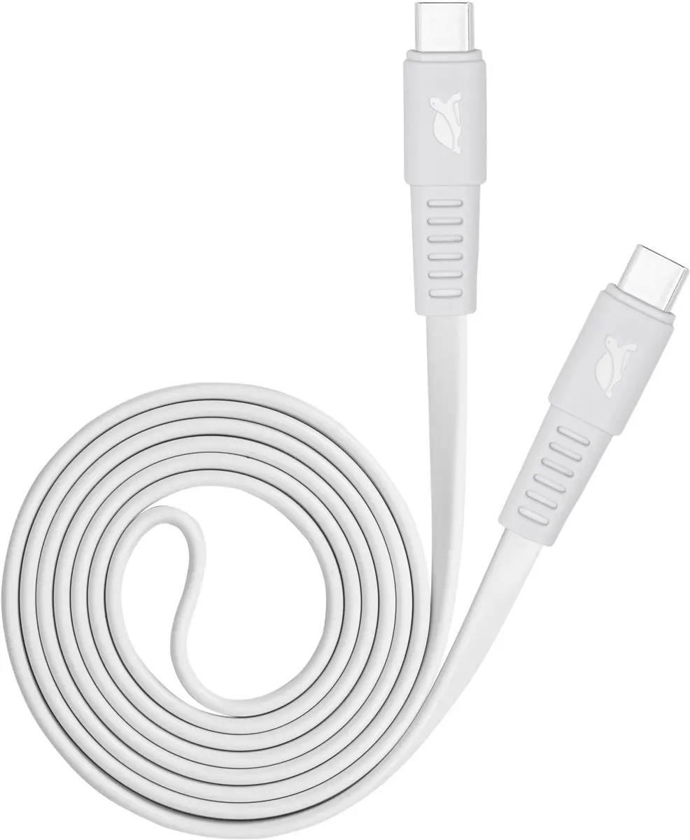 Rivacase PS6005 USB-C Kabel 2.1m - Plat Wit