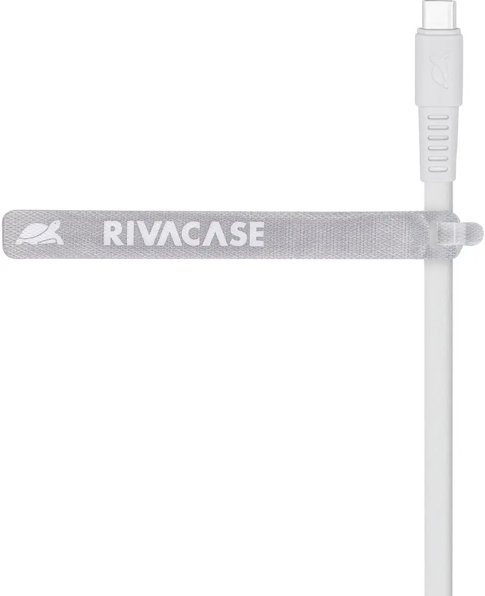 Rivacase PS6005 USB-C Kabel 2.1m - Plat Wit