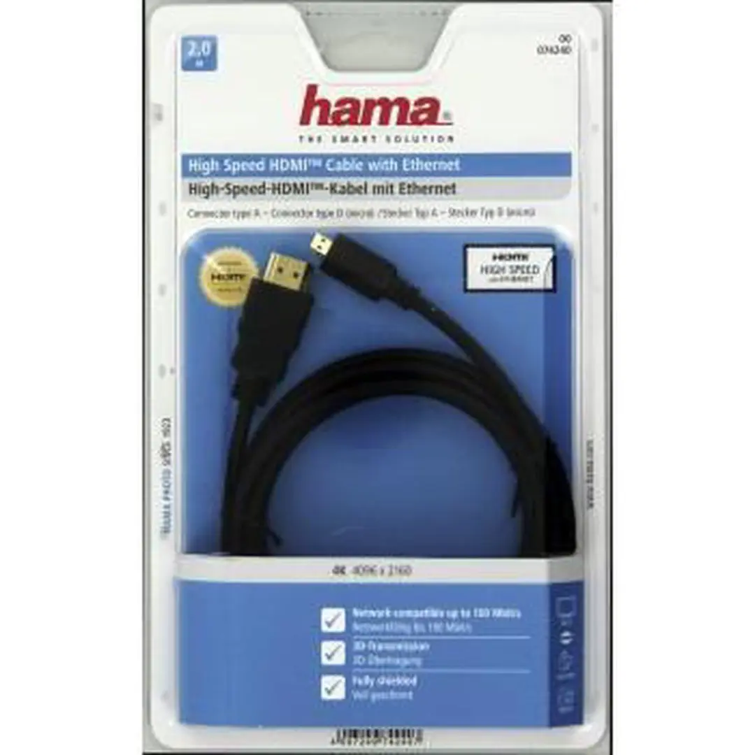 Hama High Speed Hdmi-Micro Hdmi Cable 2M