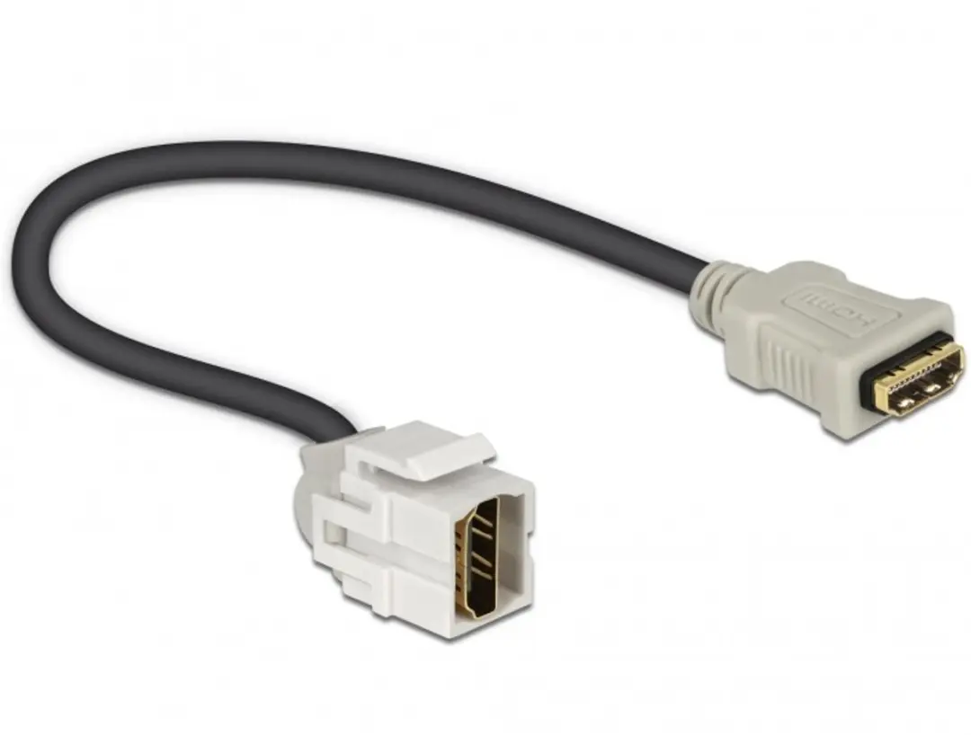 Delock HDMI Keystone Module 250° Haaks 0,3m