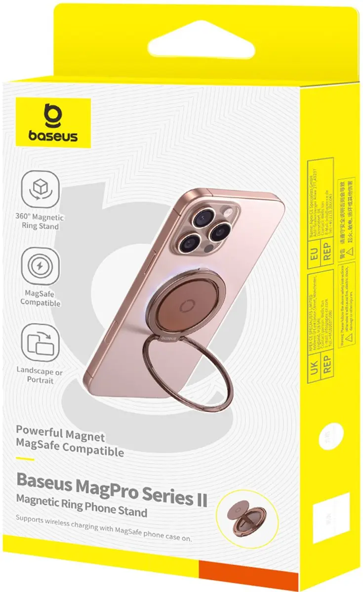 Baseus MagPro II Magnetische Ring MagSafe iPhone - Transparent