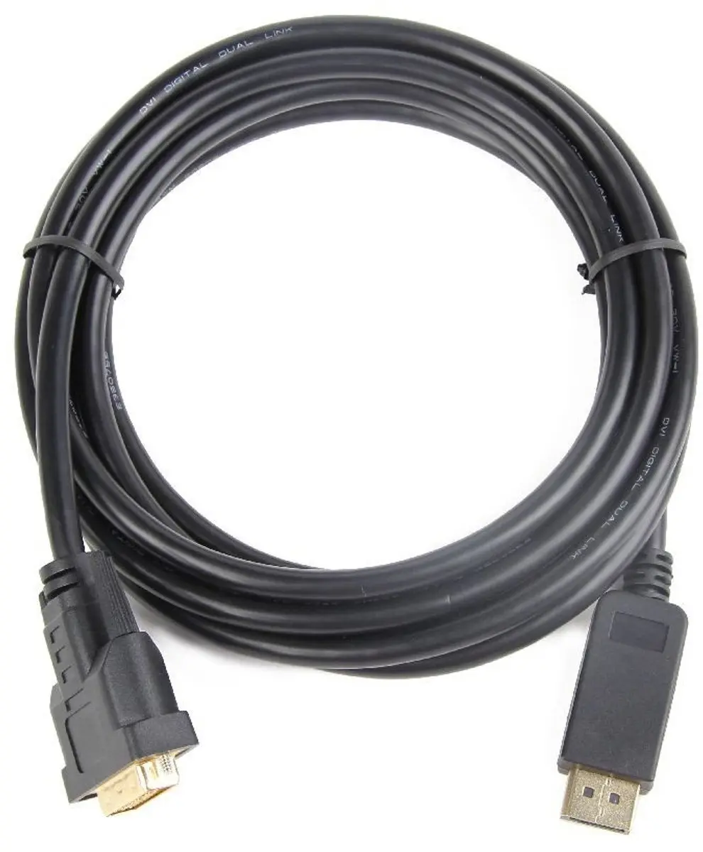 Gembird CC-DPM-DVIM-1M Adapterkabel DisplayPort-DVI - Zwart