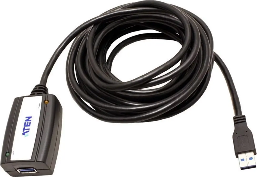 Aten AT-UE350A USB 3.0 A Male naar A Female - 5m - Zwart