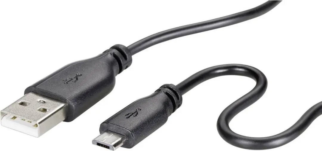 Renkforce RF-4032111 USB-kabel USB-A naar Micro-B 1m - Zwart