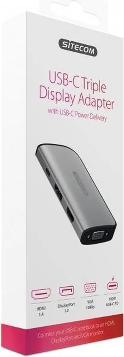 Sitecom CN-413 Drievoudig Display Adapter - HDMI/DisplayPort - 4K60 - afbeelding 6 van 6
