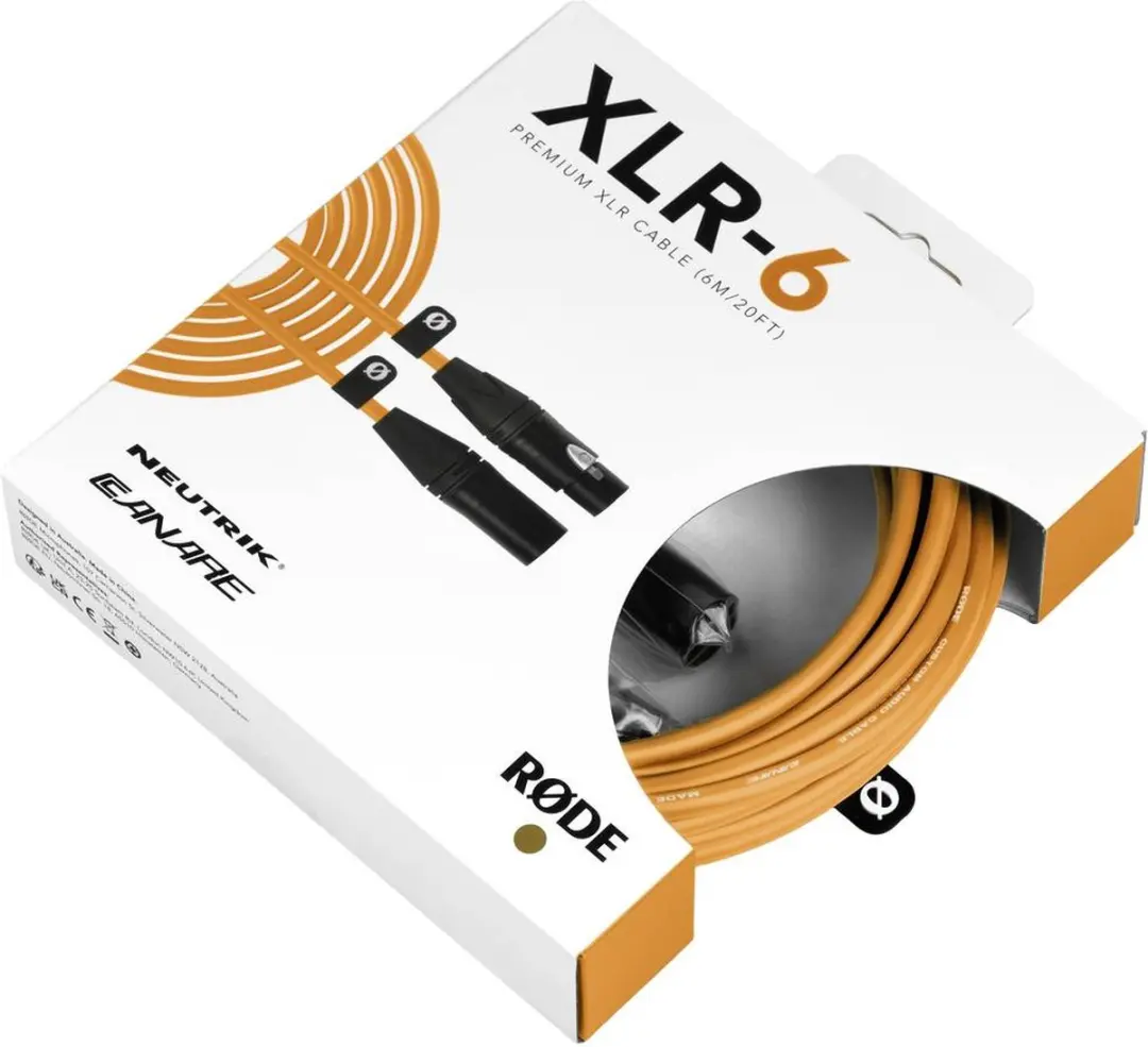 Rode XLR-6 Oranje XLR-kabel