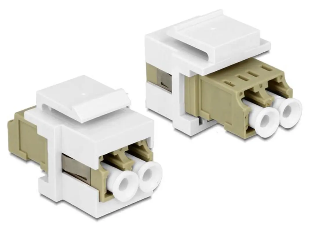 Delock Keystone Module LC Duplex - Bruin/Wit