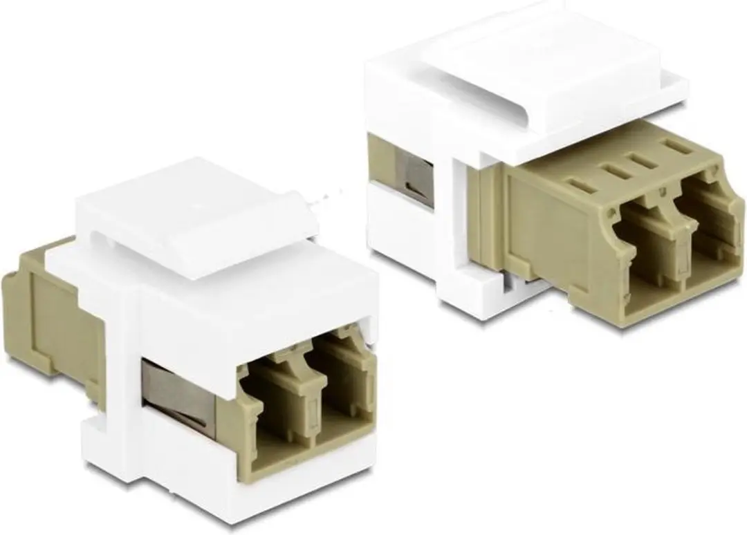 Delock Keystone Module LC Duplex - Bruin/Wit