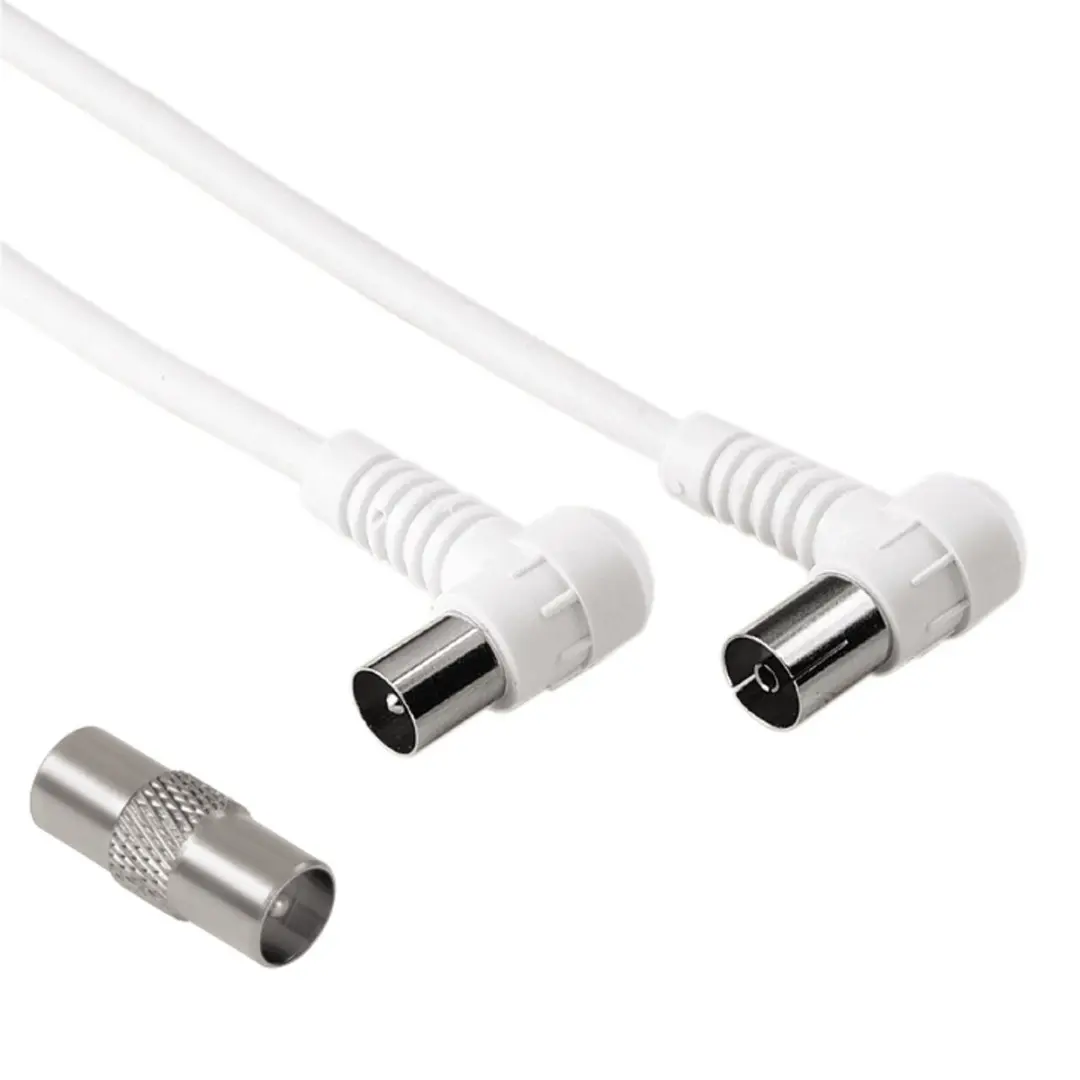 Hama 00205305 coax-kabel 3 m Coaxiaal Wit