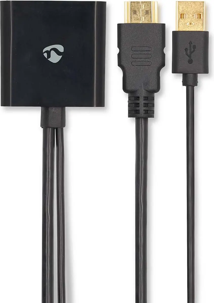 Nedis HDMI naar DisplayPort Adapter CCGB34300BK02 - Verguld - Zwart