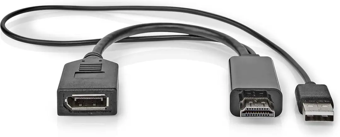 Nedis HDMI naar DisplayPort Adapter CCGB34300BK02 - Verguld - Zwart