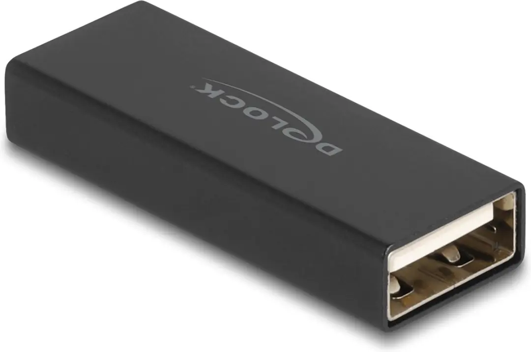 Delock USB 2.0 Type-A Male-naar-Male Adapter - Zwart