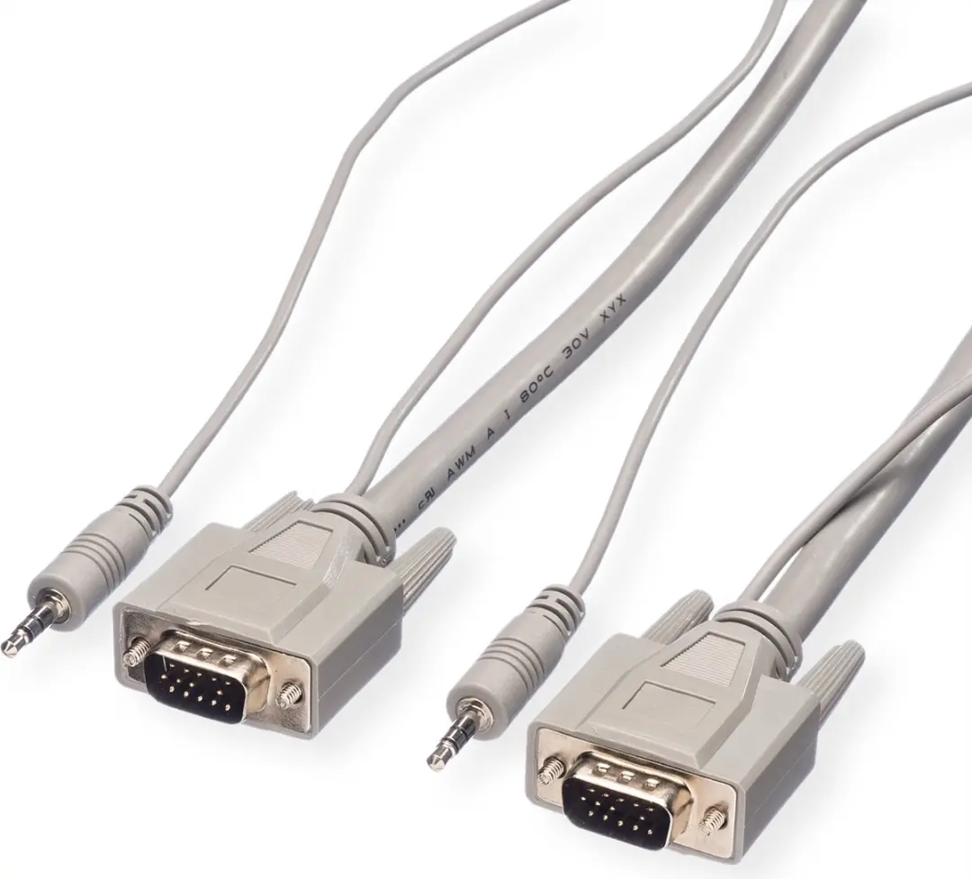 Roline VGA + Audio Combikabel M/M 15m