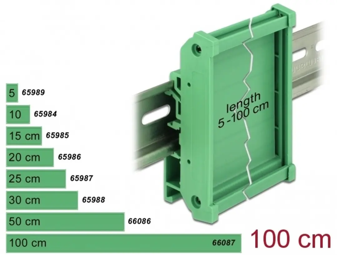 Delock Board Holder 72mm DIN Rail