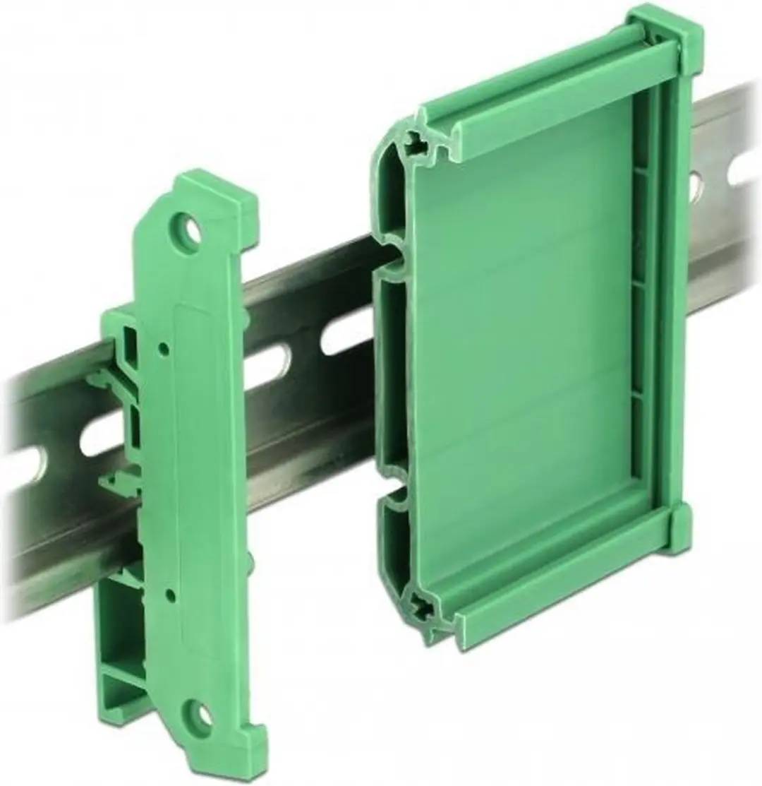 Delock Board Holder 72mm DIN Rail - 100cm - Zwart