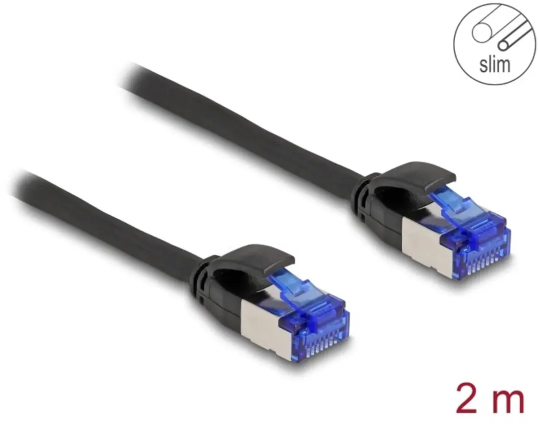 Delock RJ45 Cat.6A S/FTP Netwerkkabel 2m