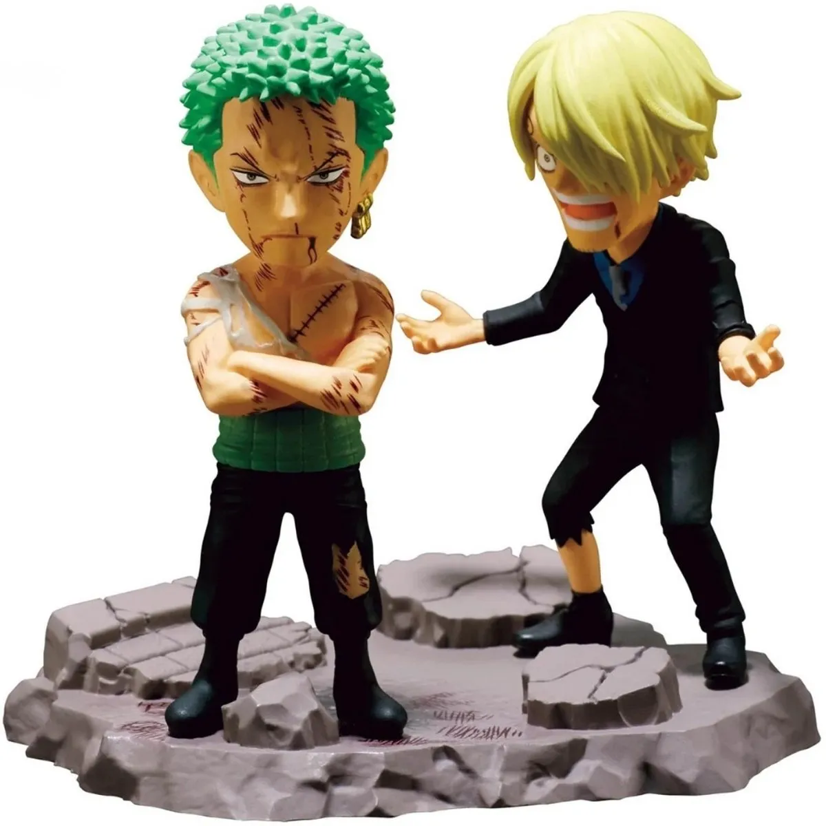 Bandai One Piece World Collectable Log Roronoa Zoro & Sanji Multicolor