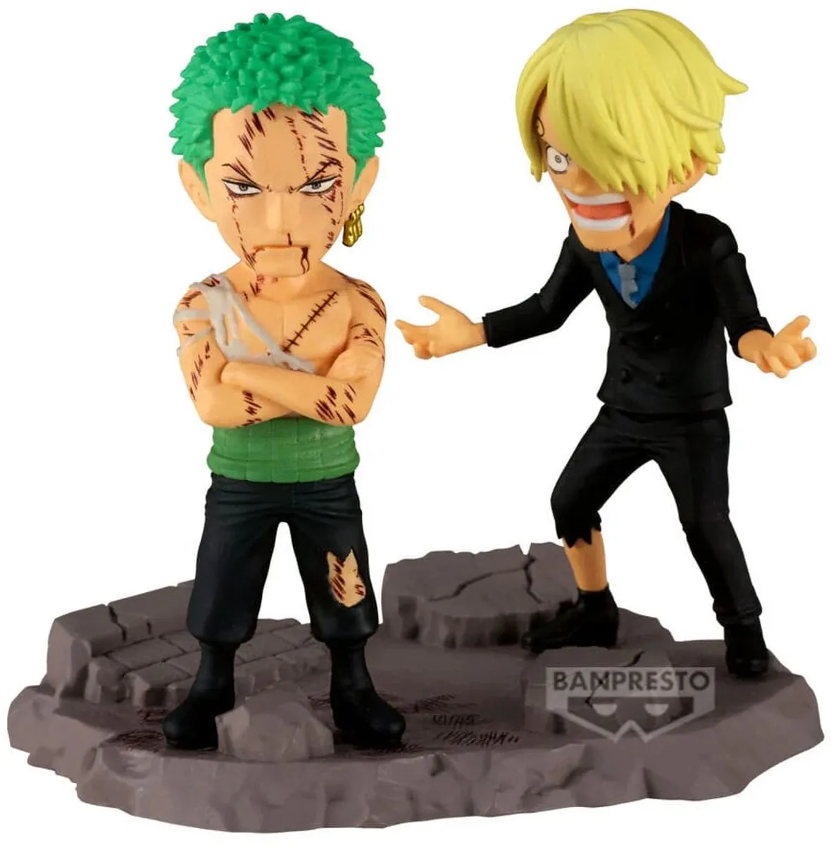 Bandai One Piece World Collectable Log Roronoa Zoro & Sanji Multicolor