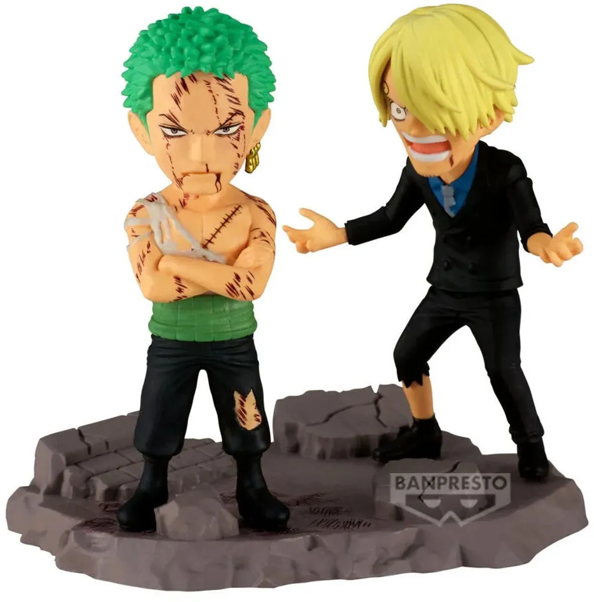 Bandai One Piece World Collectable Log Roronoa Zoro & Sanji Multicolor