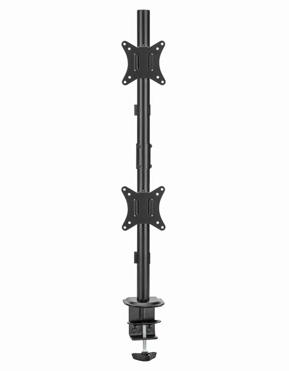 Gembird MA-D2-02 Dubbele Monitorarm - 17-32" - 2x9kg - Zwart