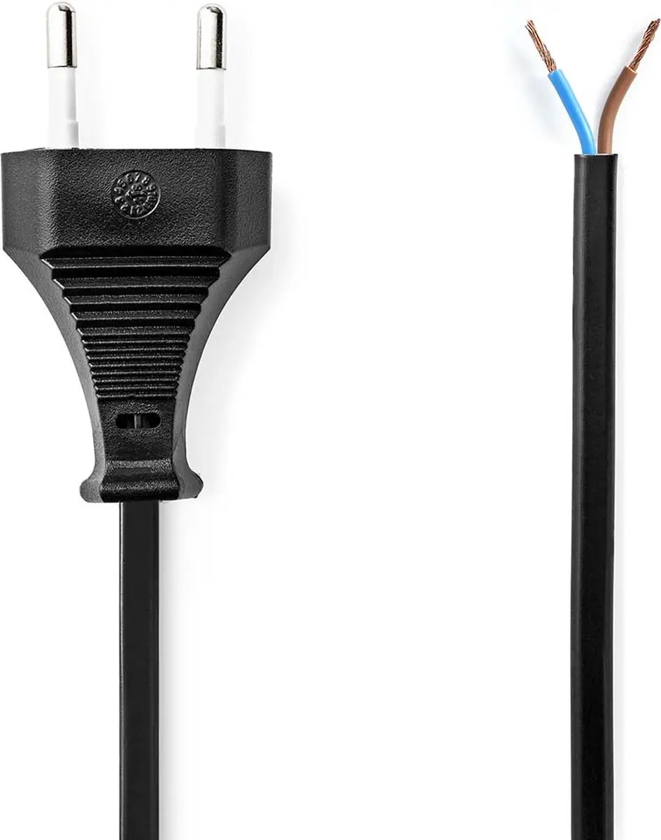 Nedis CEGL11700BK30 Stroomkabel 3.00m - Euro Male - Recht - Zwart