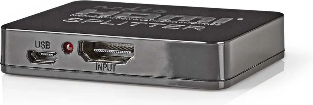 Nedis HDMI-Splitter VSPL34002BK - 2x HDMI Output - 4K@30Hz - Zwart