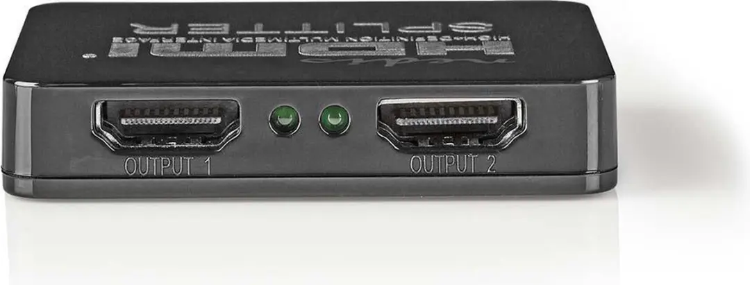 Nedis HDMI-Splitter VSPL34002BK - 2x HDMI Output - 4K@30Hz - Zwart