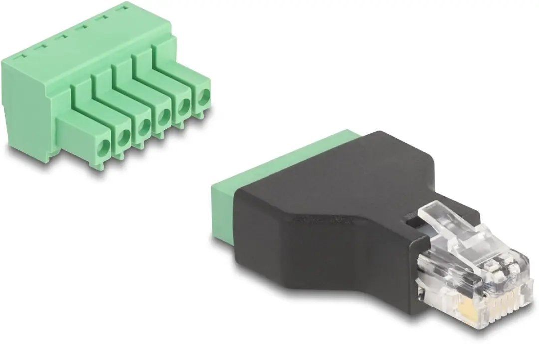 Delock RJ12 naar Terminal Block Adapter 6-pins