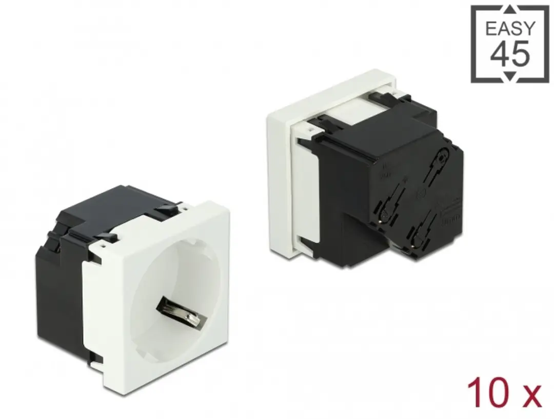Delock Easy 45° Aardcontact Stopcontact