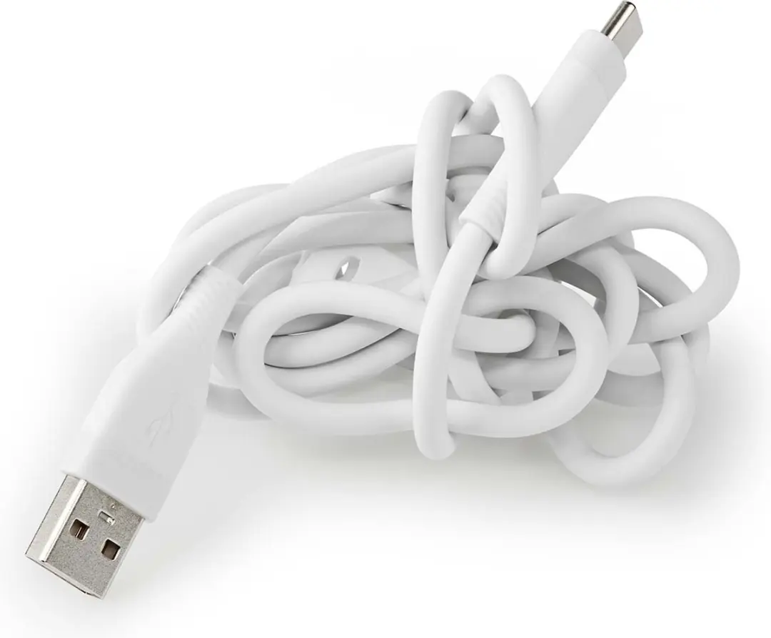 Nedis USB-A naar USB-C Kabel 1.5m - 15W 480Mbps - Wit - afbeelding 6 van 6