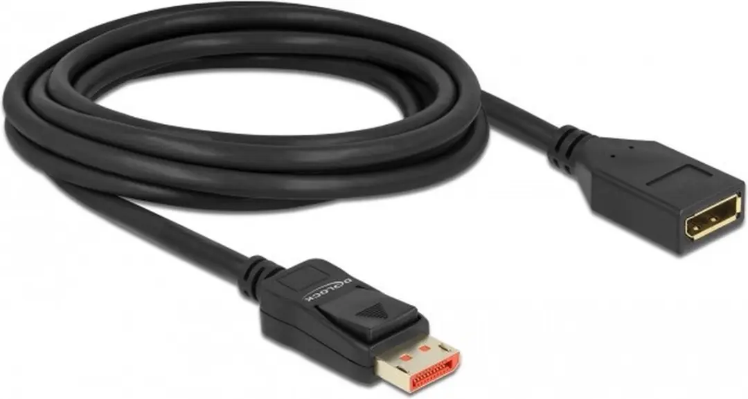 Delock DisplayPort Verlengkabel DP_PWR 1.4 - 3m - Zwart