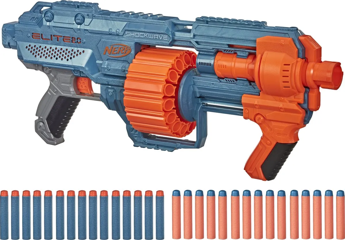 Nerf Elite 2.0 Shockwave RD-15 E9527EU4 - Blauw/Oranje
