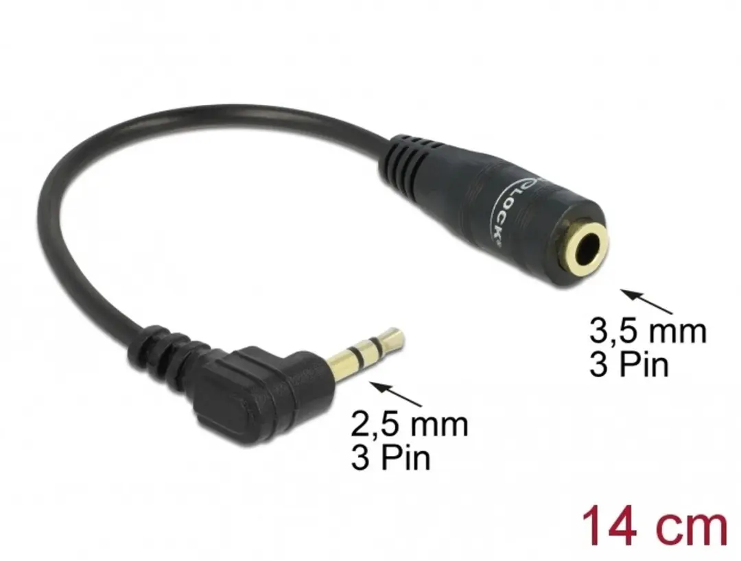 Delock 65397 Audio-/Videokabel - Zwart