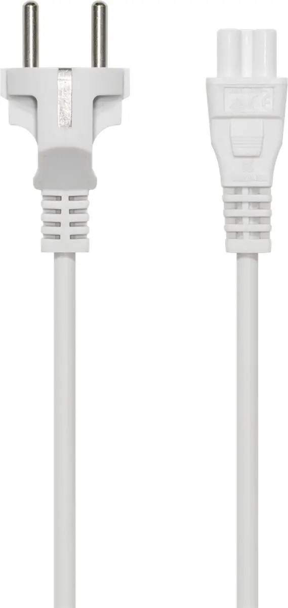 Deltaco DEL-109NV Elektriciteitssnoer Wit - 2m