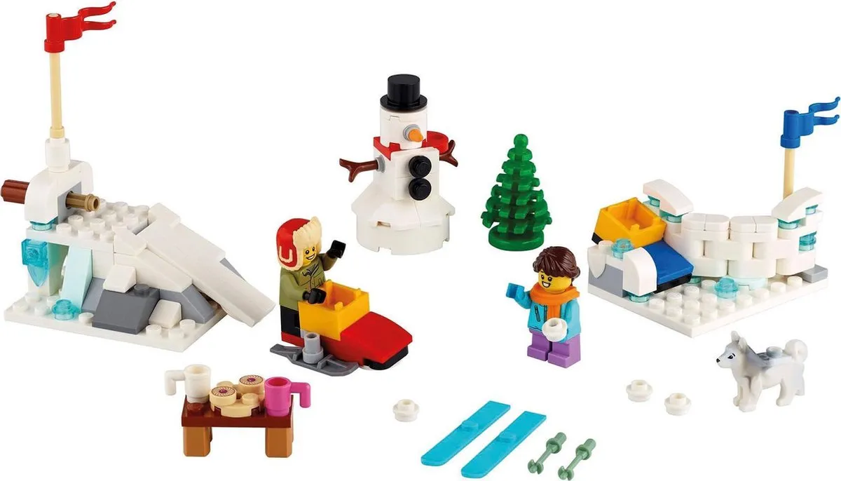 LEGO Winters Sneeuwballengevecht 40424 - 149 Stukken - afbeelding 2 van 3