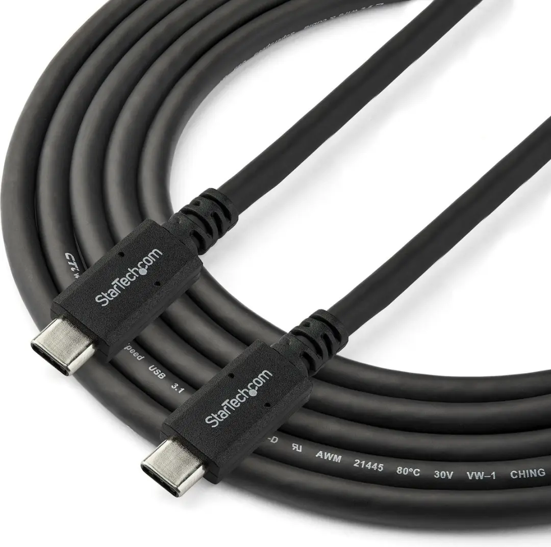 Startech KD20995 USB-C Kabel 1,8m - 100W PD - USB 3.0 - Zwart
