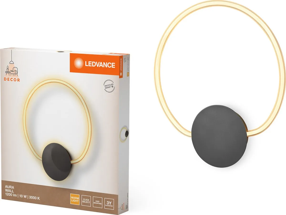 LEDVANCE Decor Aura Wandlamp 10W 830