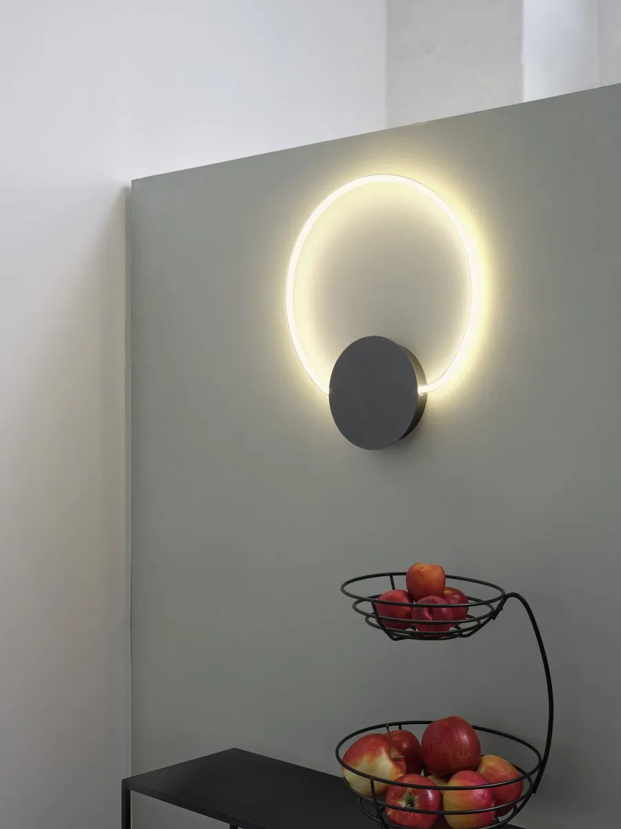 LEDVANCE Decor Aura Wandlamp 10W 830 - 800lm - Donkergrijs