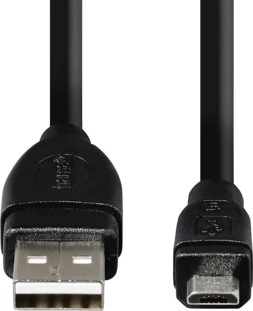 Hama USB A naar Micro B Kabel 0.75m - Zwart