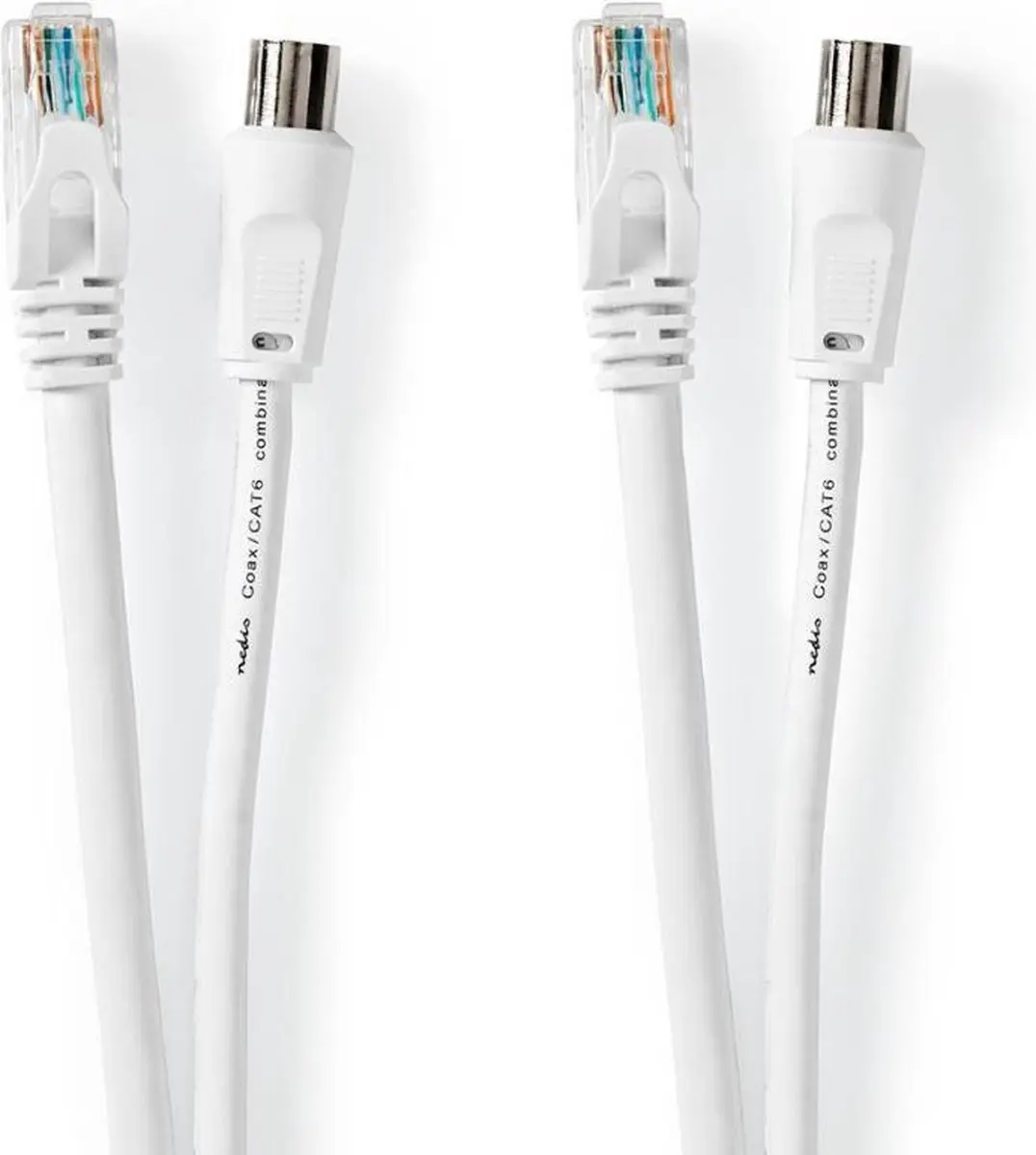 Nedis Coax-CAT6 Combikabel CSGL4500WT15 - 1.5m - Wit