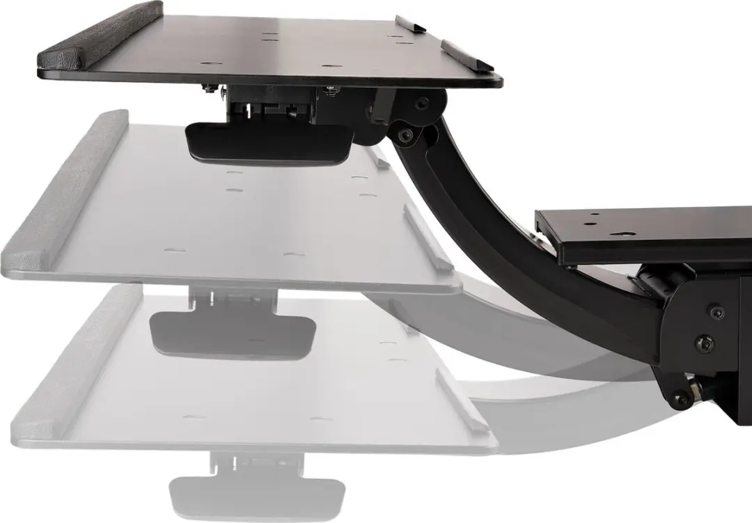 Startech KBTRAYADJ2 Uitschuifbare Toetsenbordlade - 25x65cm - Zwart